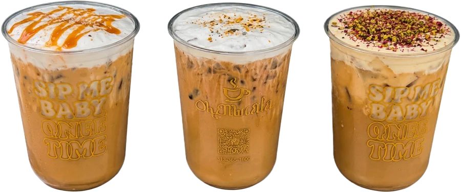Iced chai lattes